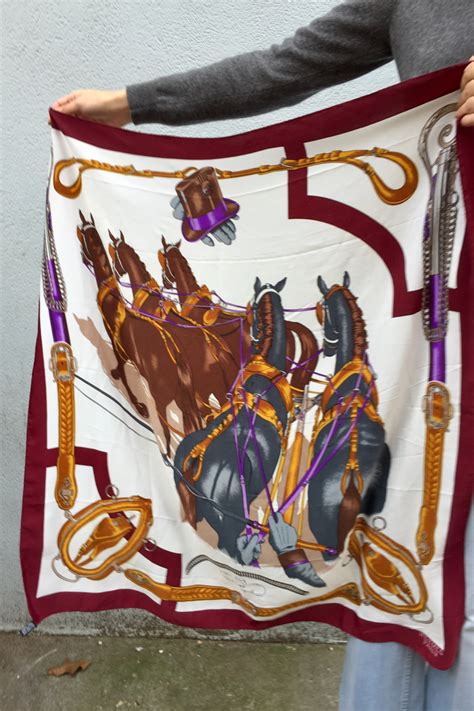 hermes fourlar horse silk|Hermes silk scarf.